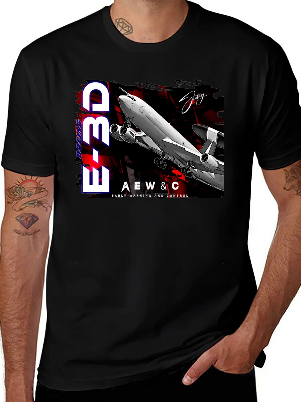Boeing E-3D AEW&C T-Shirt - Early Warning & Control product image 1