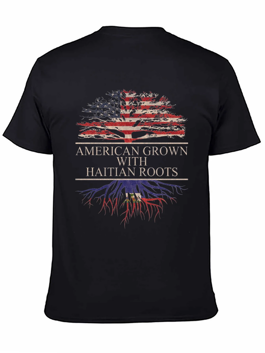 American Grown with Haitian Roots T-Shirt product image 4