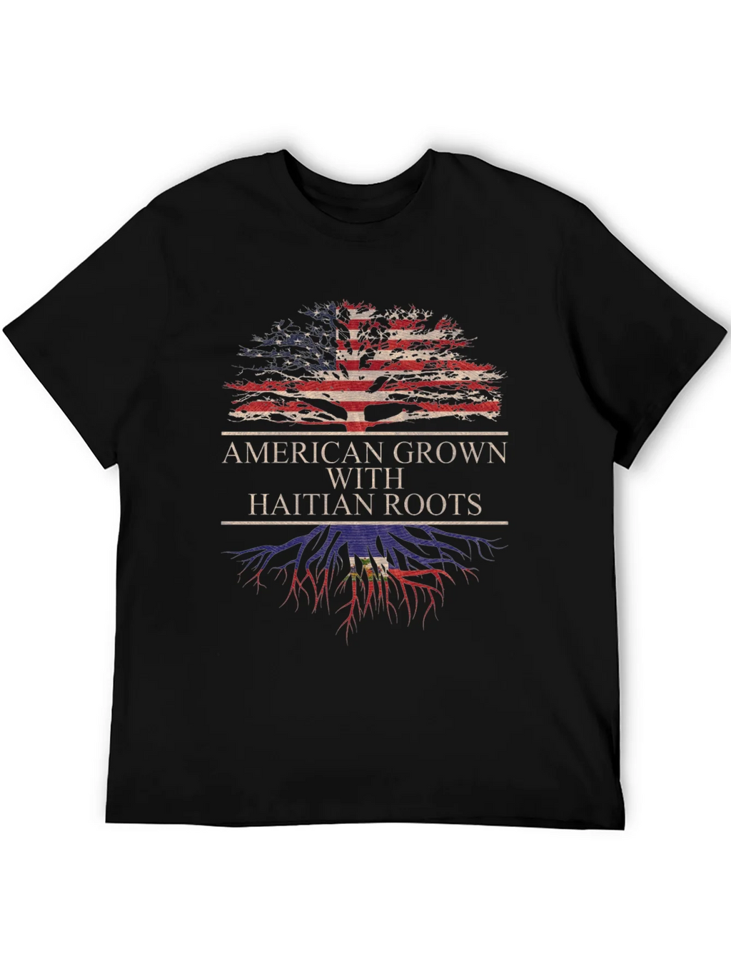 American Grown with Haitian Roots T-Shirt product image 5