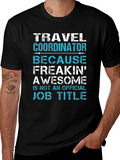 Travel Coordinator Funny Job Title Graphic Tee product image 1
