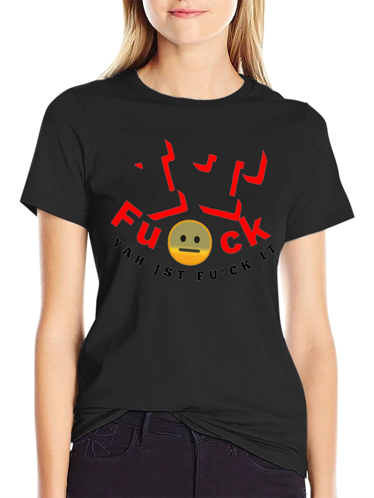 Yah Jst F*ck It Graphic Tee product image 2