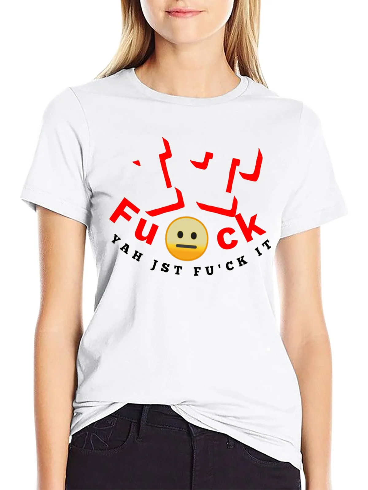 Yah Jst F*ck It Graphic Tee product image 8