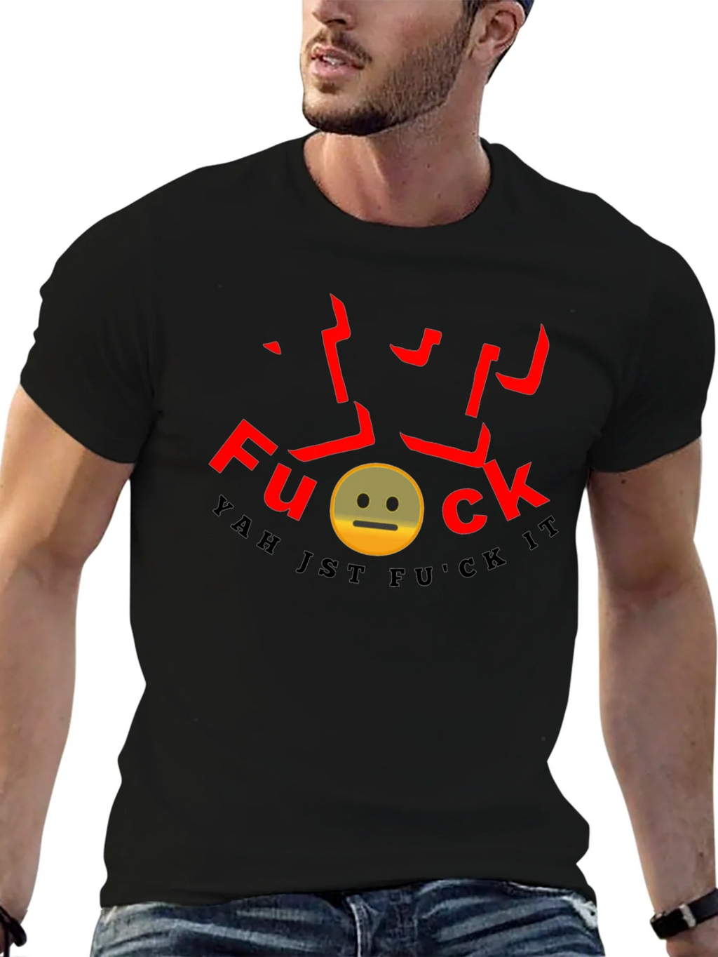 Yah Jst F*ck It Graphic Tee product image 6