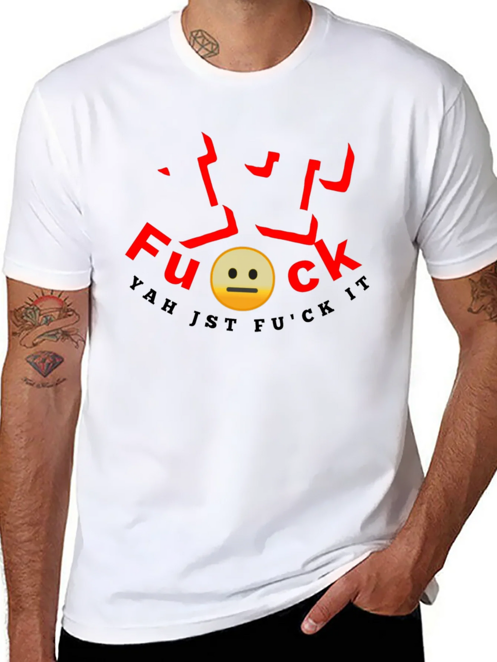 Yah Jst F*ck It Graphic Tee product image 7