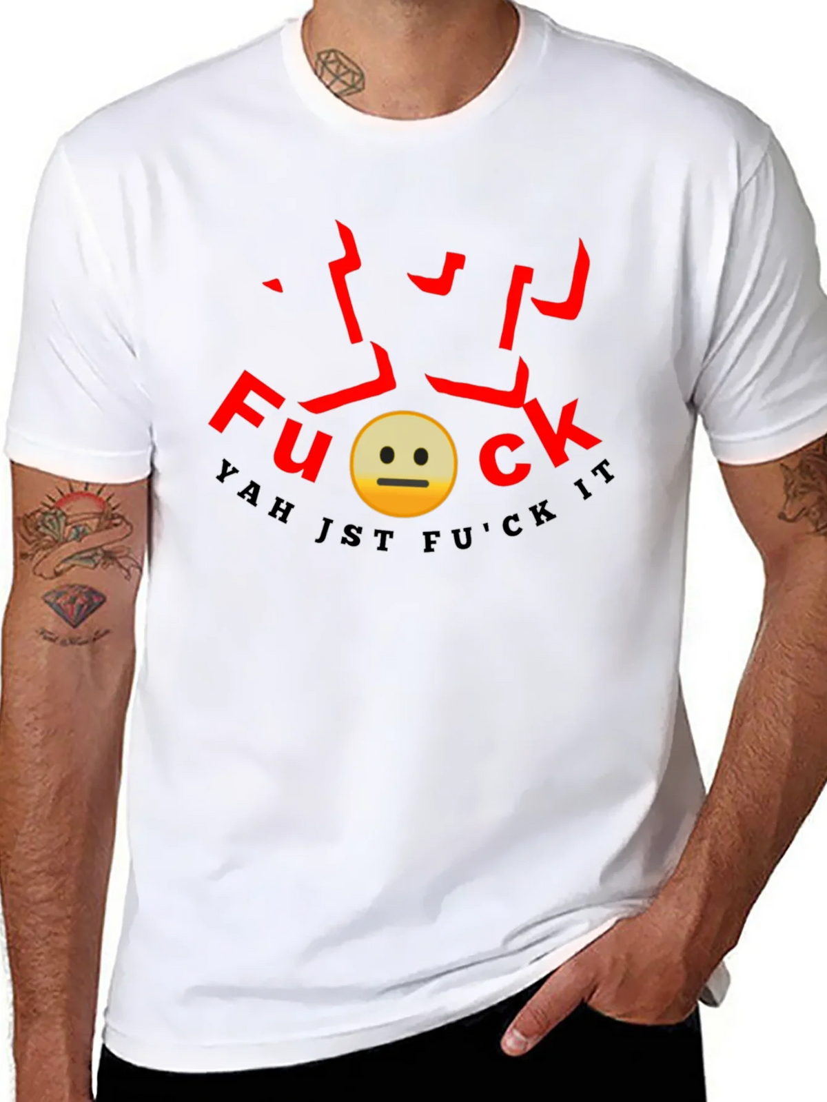 Yah Jst F*ck It Graphic Tee product image 7