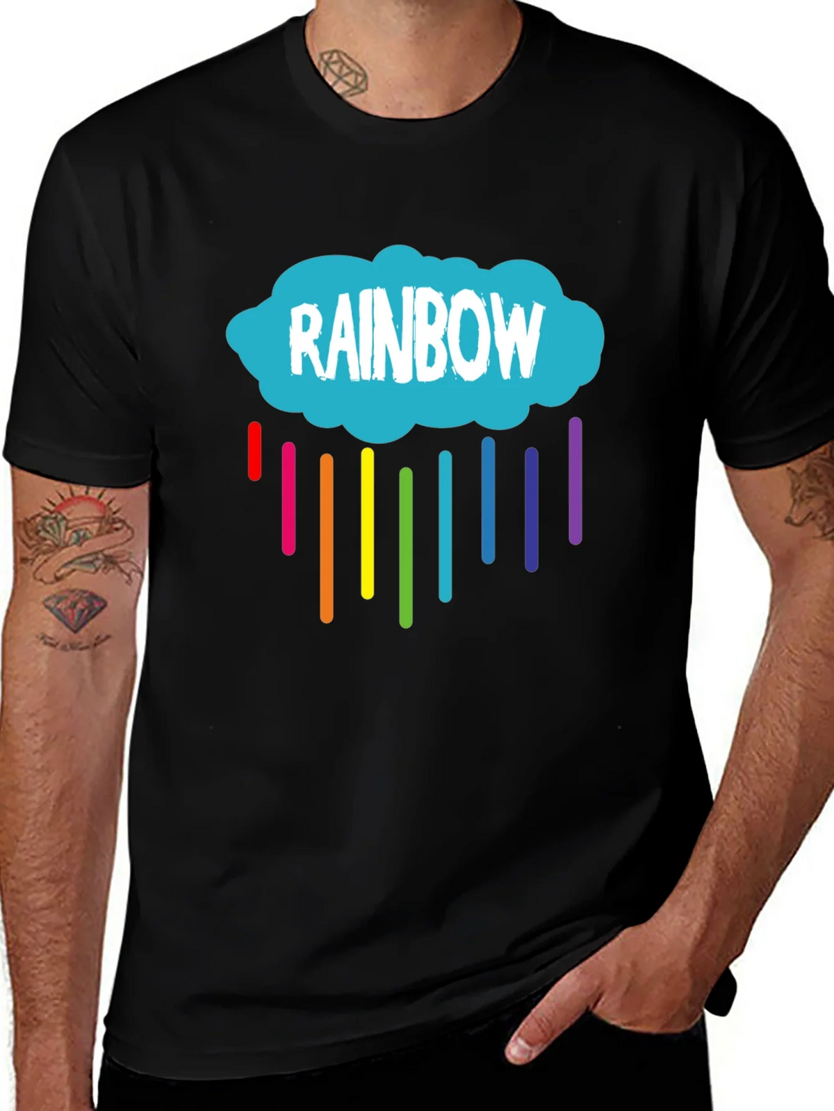 Rainbow Cloud Graphic T-Shirt - Unisex product image 1