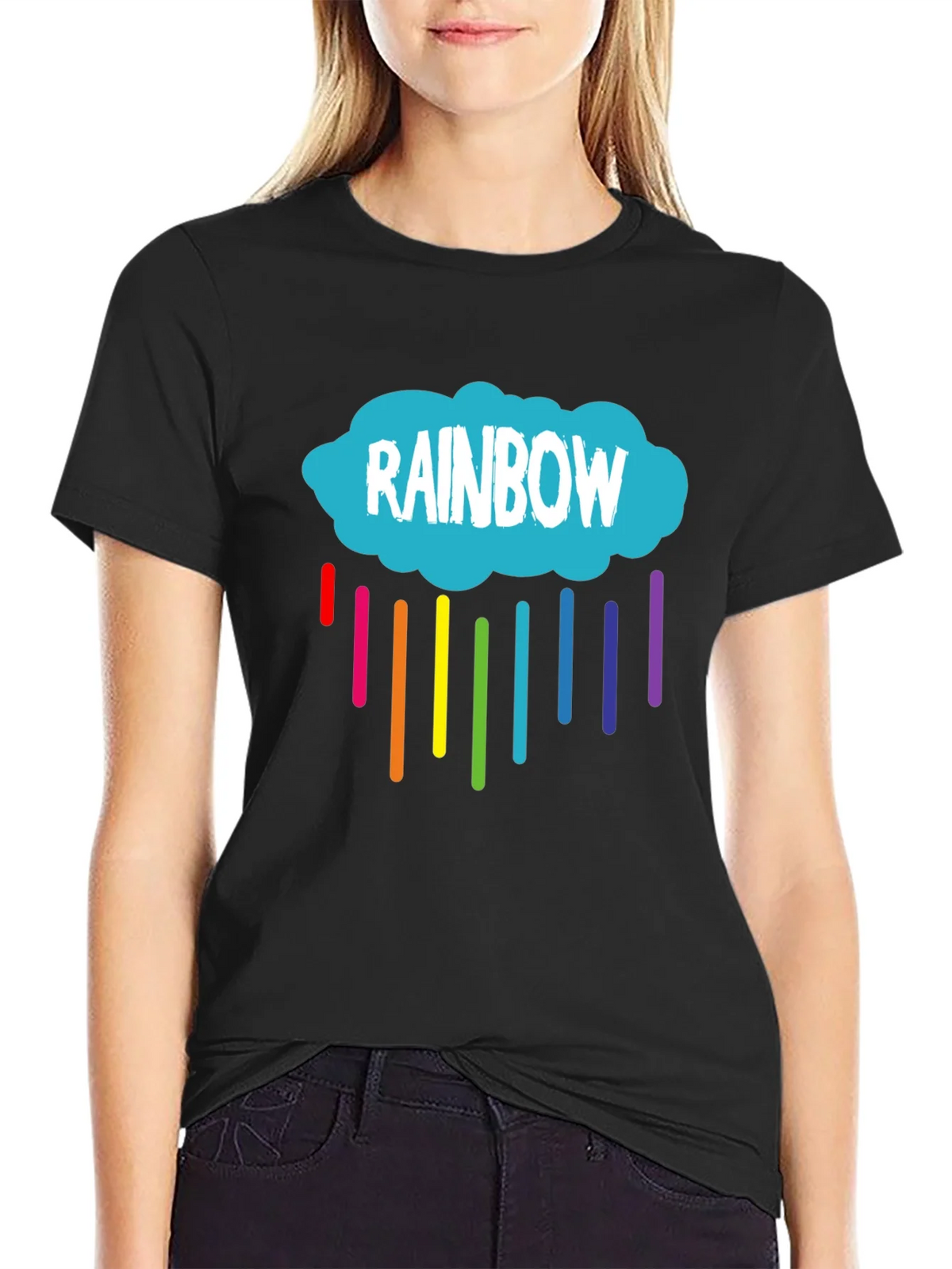 Rainbow Cloud Graphic T-Shirt - Unisex product image 2