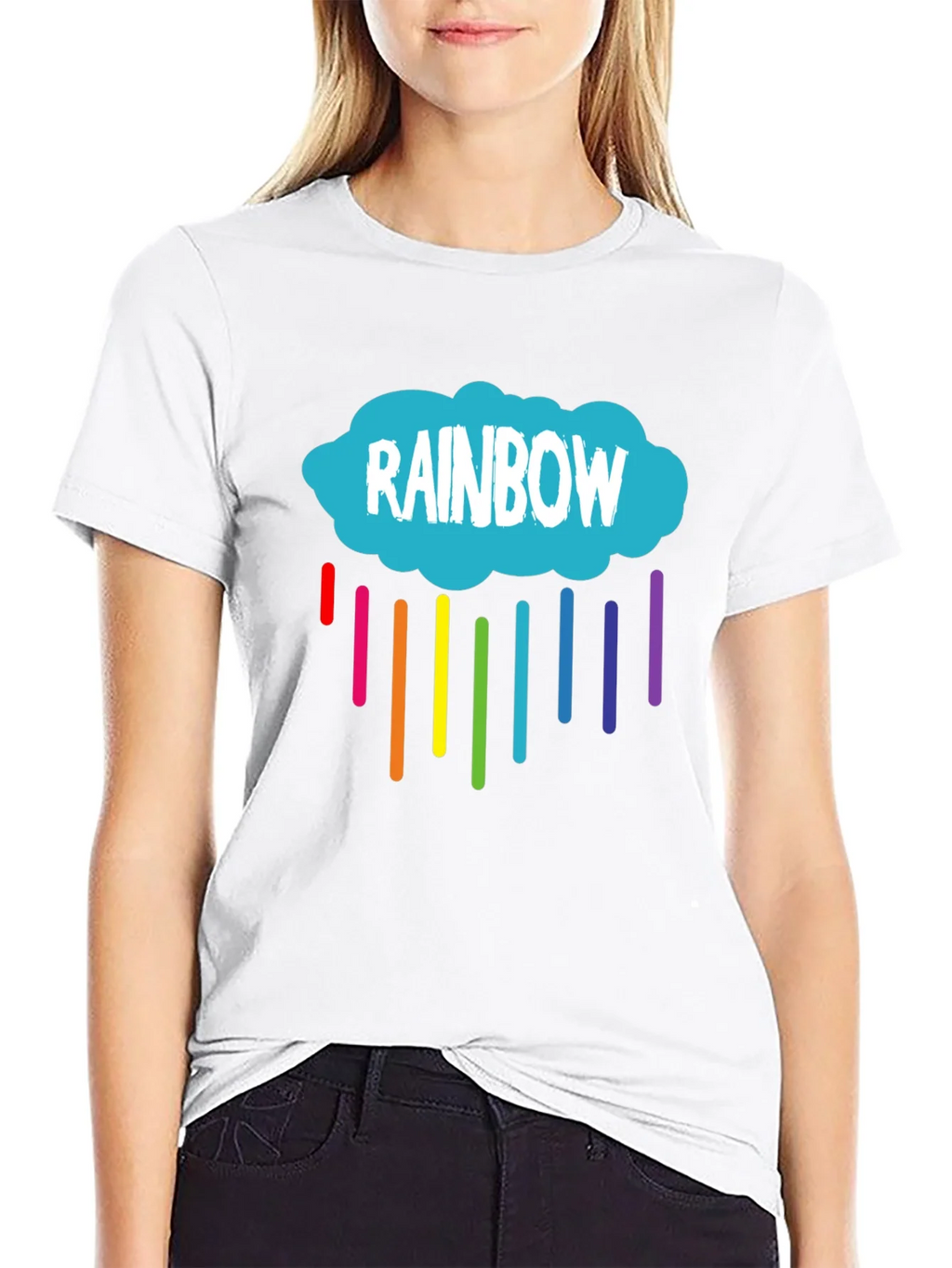 Rainbow Cloud Graphic T-Shirt - Unisex product image 8