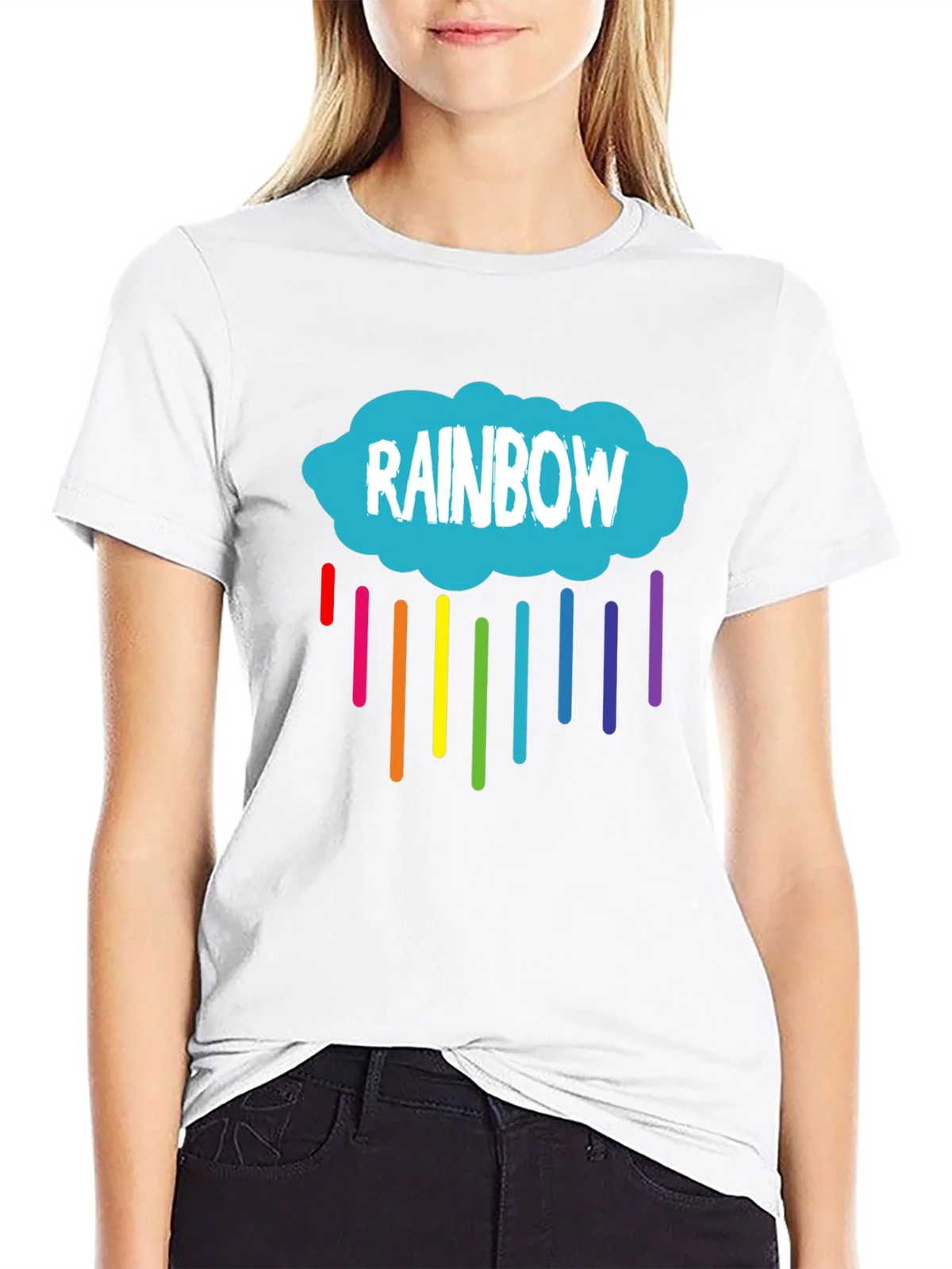 Rainbow Cloud Graphic T-Shirt - Unisex product image 8