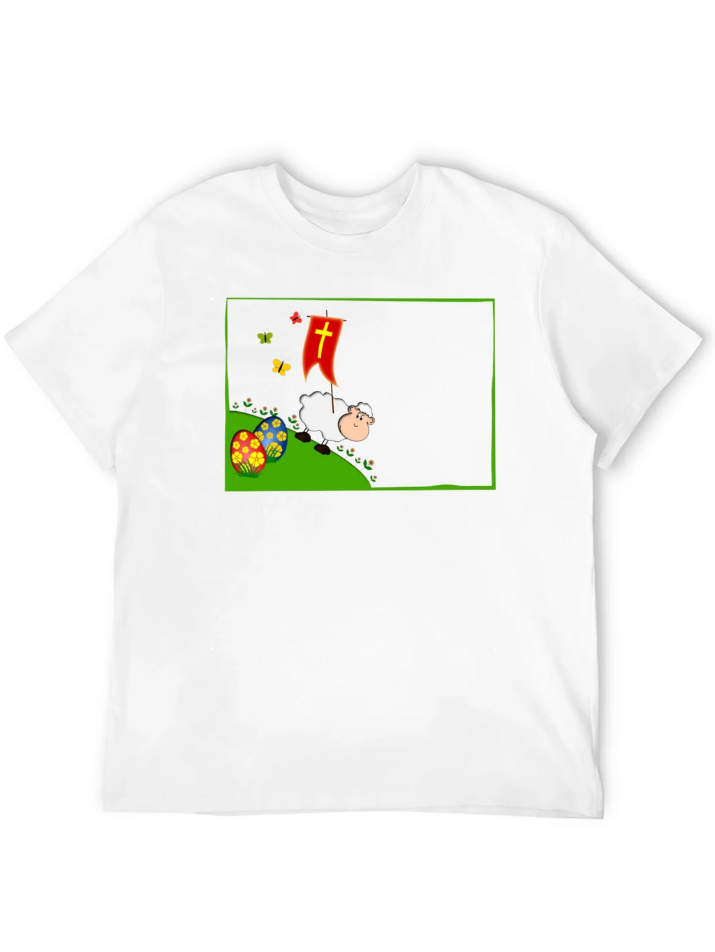 Easter Sheep Graphic T-Shirt - Black product image 11