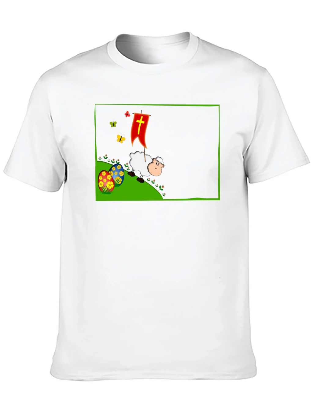 Easter Sheep Graphic T-Shirt - Black product image 9