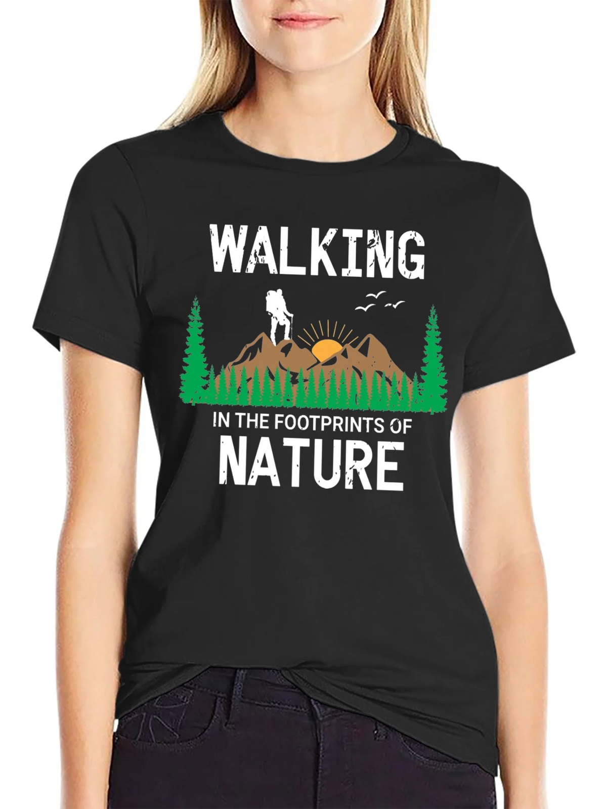 Walking in the Footprints of Nature Graphic T-Shirt product image 2