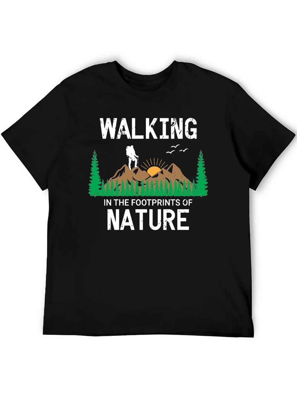 Walking in the Footprints of Nature Graphic T-Shirt product image 5