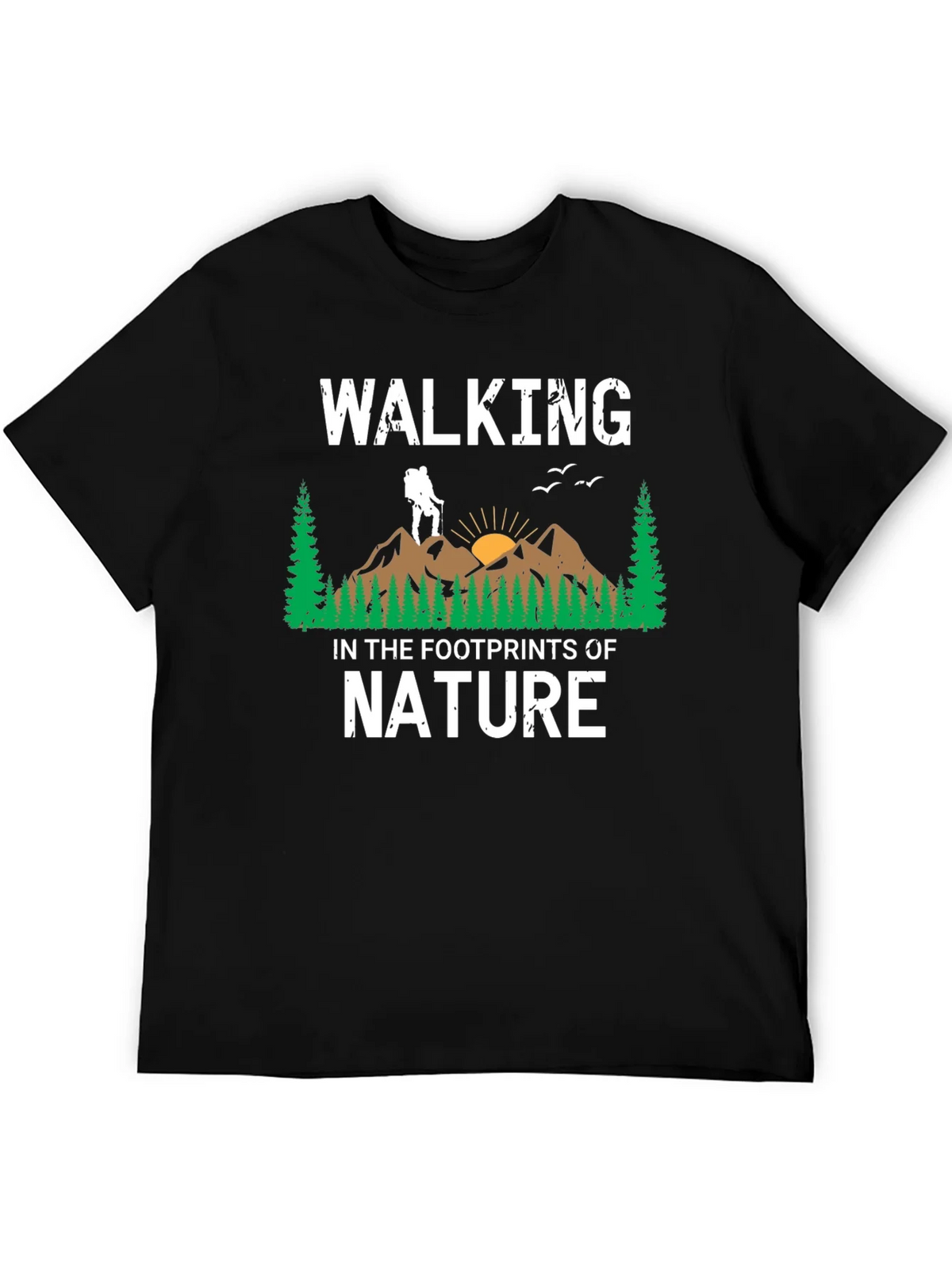 Walking in the Footprints of Nature Graphic T-Shirt product image 5