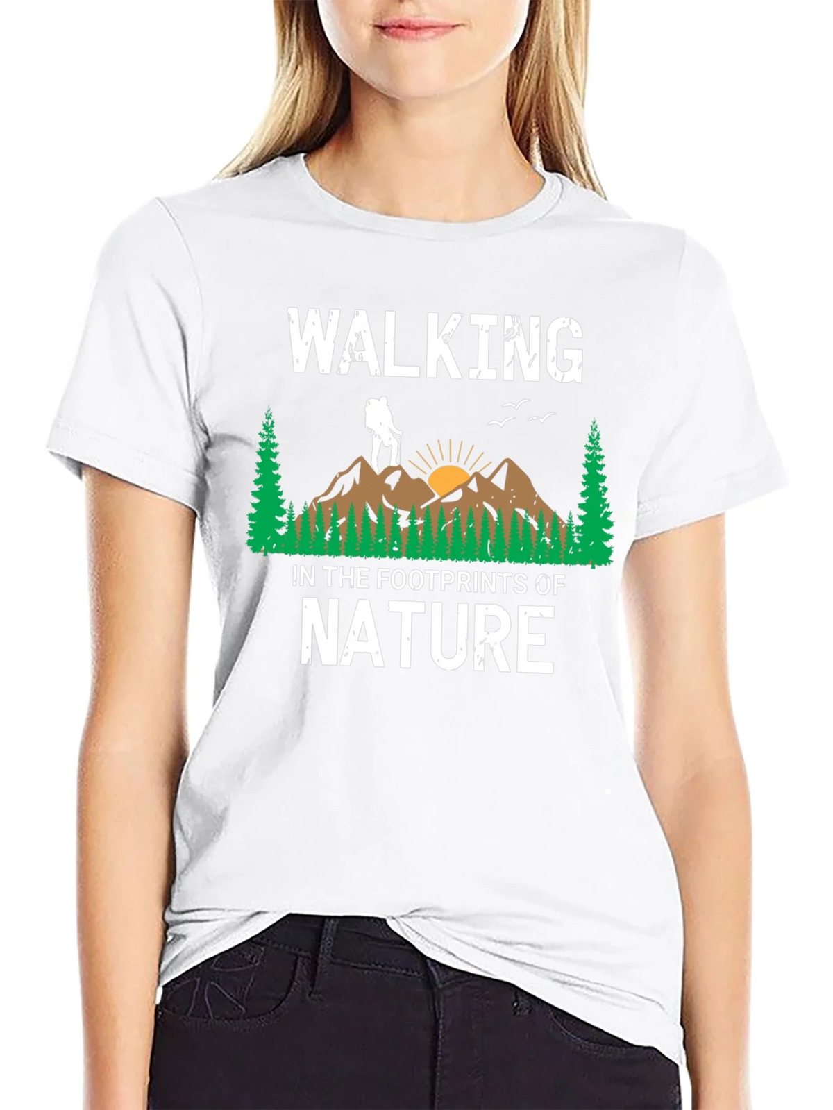 Walking in the Footprints of Nature Graphic T-Shirt product image 8