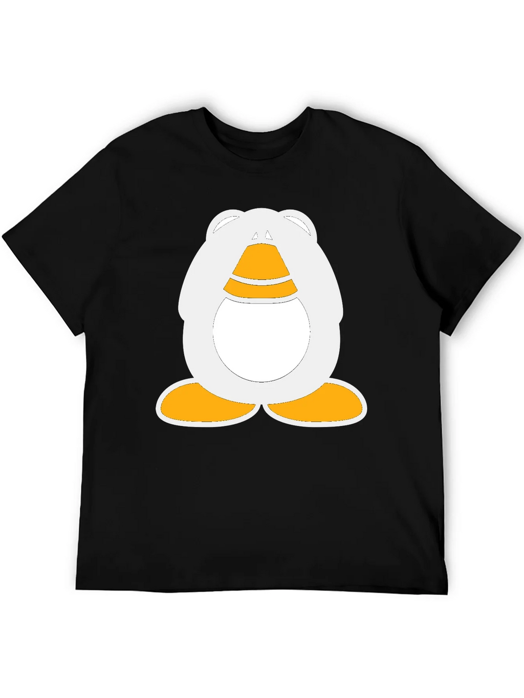 Cartoon Penguin Graphic Black T-Shirt product image 4