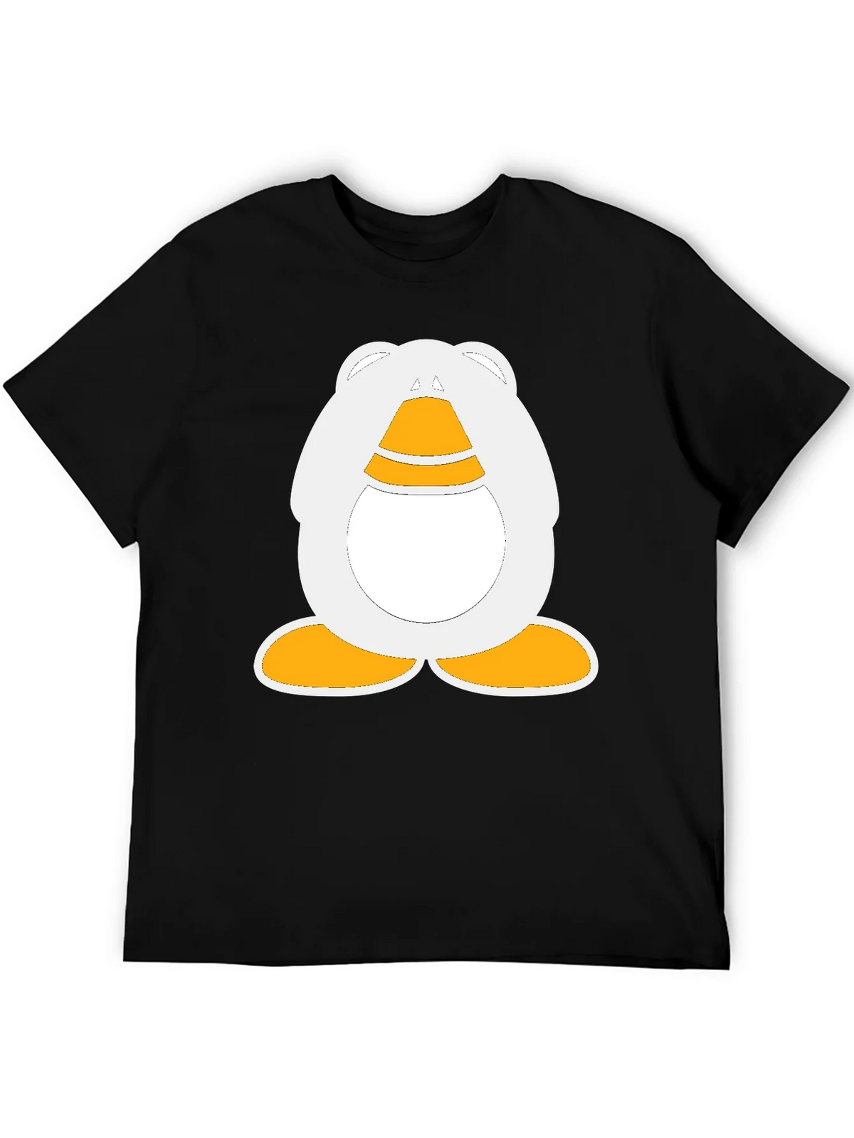 Cartoon Penguin Graphic Black T-Shirt product image 4