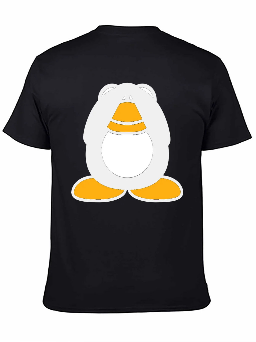 Cartoon Penguin Graphic Black T-Shirt product image 3