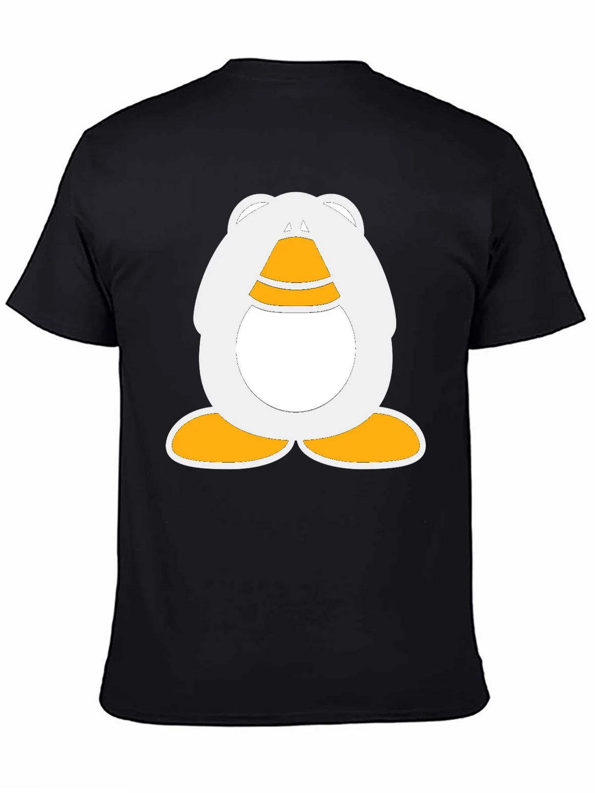 Cartoon Penguin Graphic Black T-Shirt product image 3