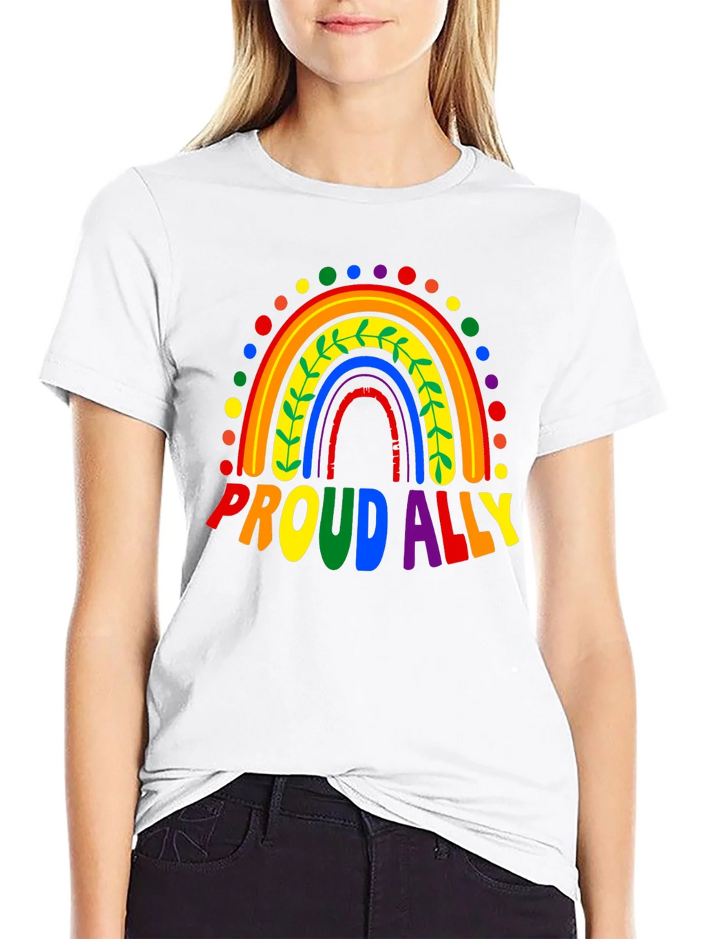 Proud Ally Rainbow LGBTQ+ Pride T-Shirt product image 8