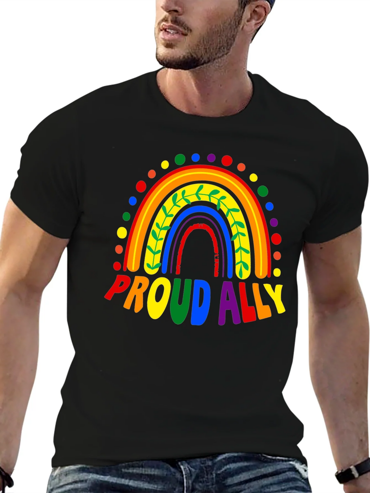 Proud Ally Rainbow LGBTQ+ Pride T-Shirt product image 6