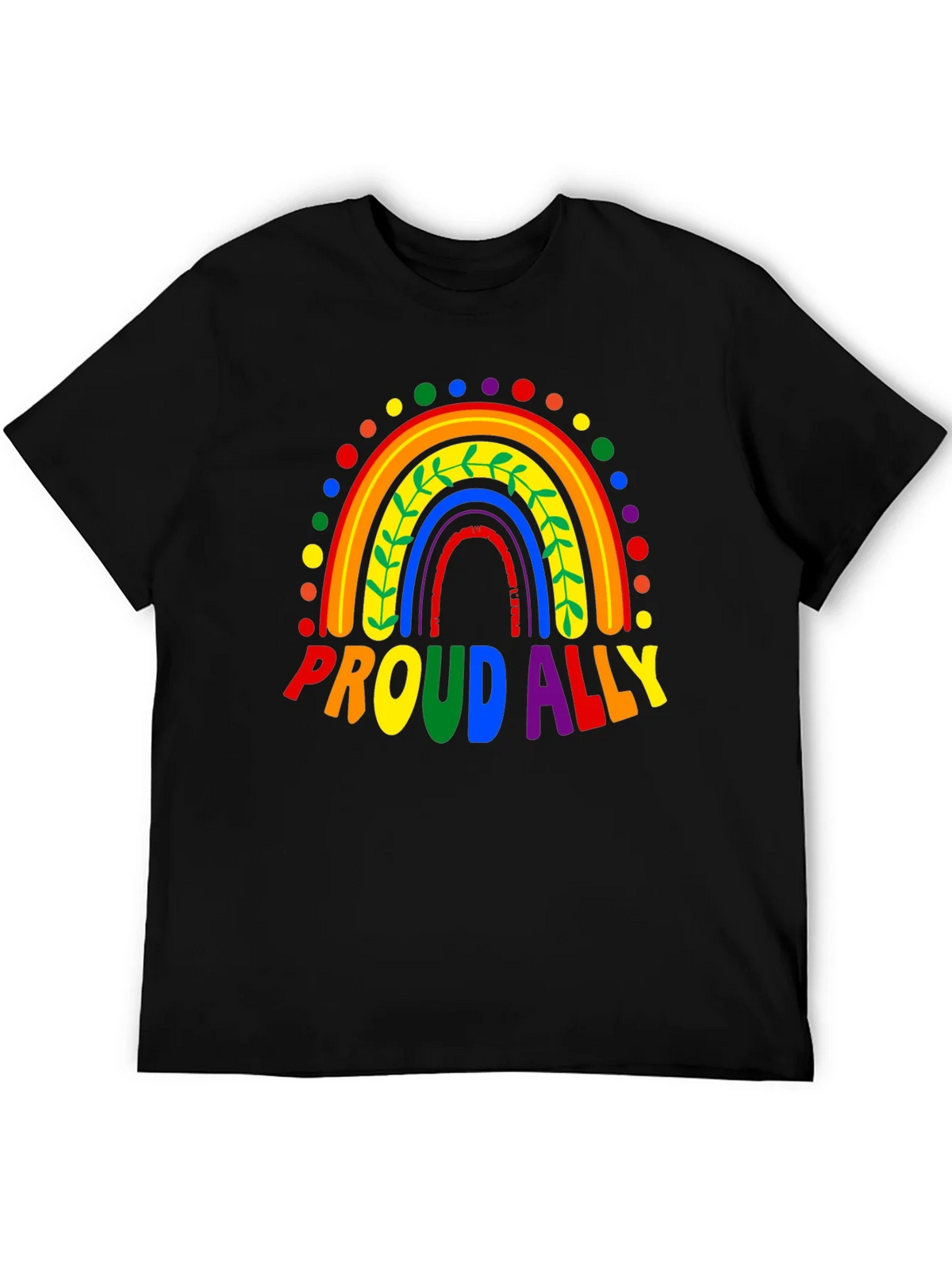 Proud Ally Rainbow LGBTQ+ Pride T-Shirt product image 5