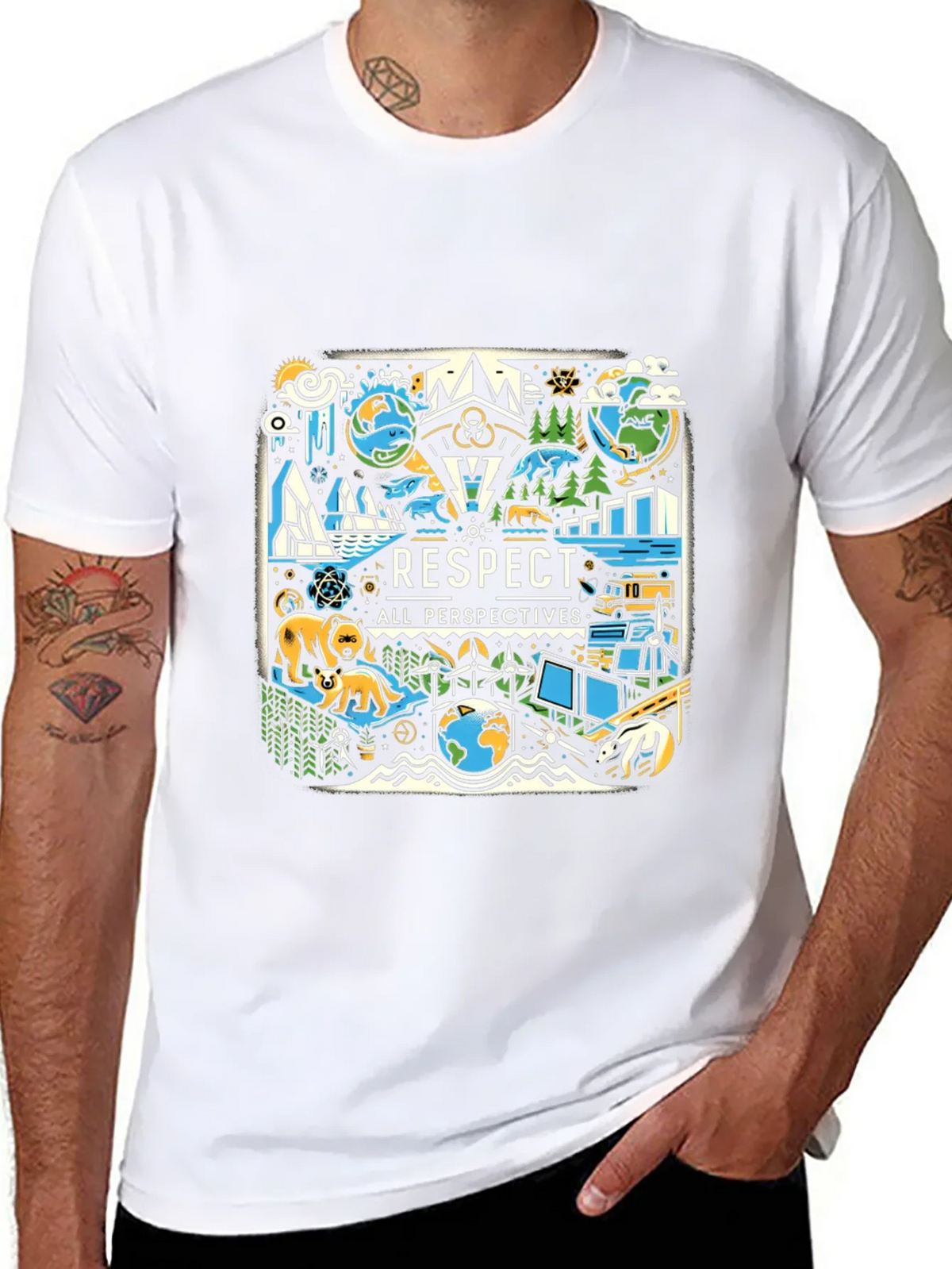 Respect All Perspectives Graphic Tee product image 5
