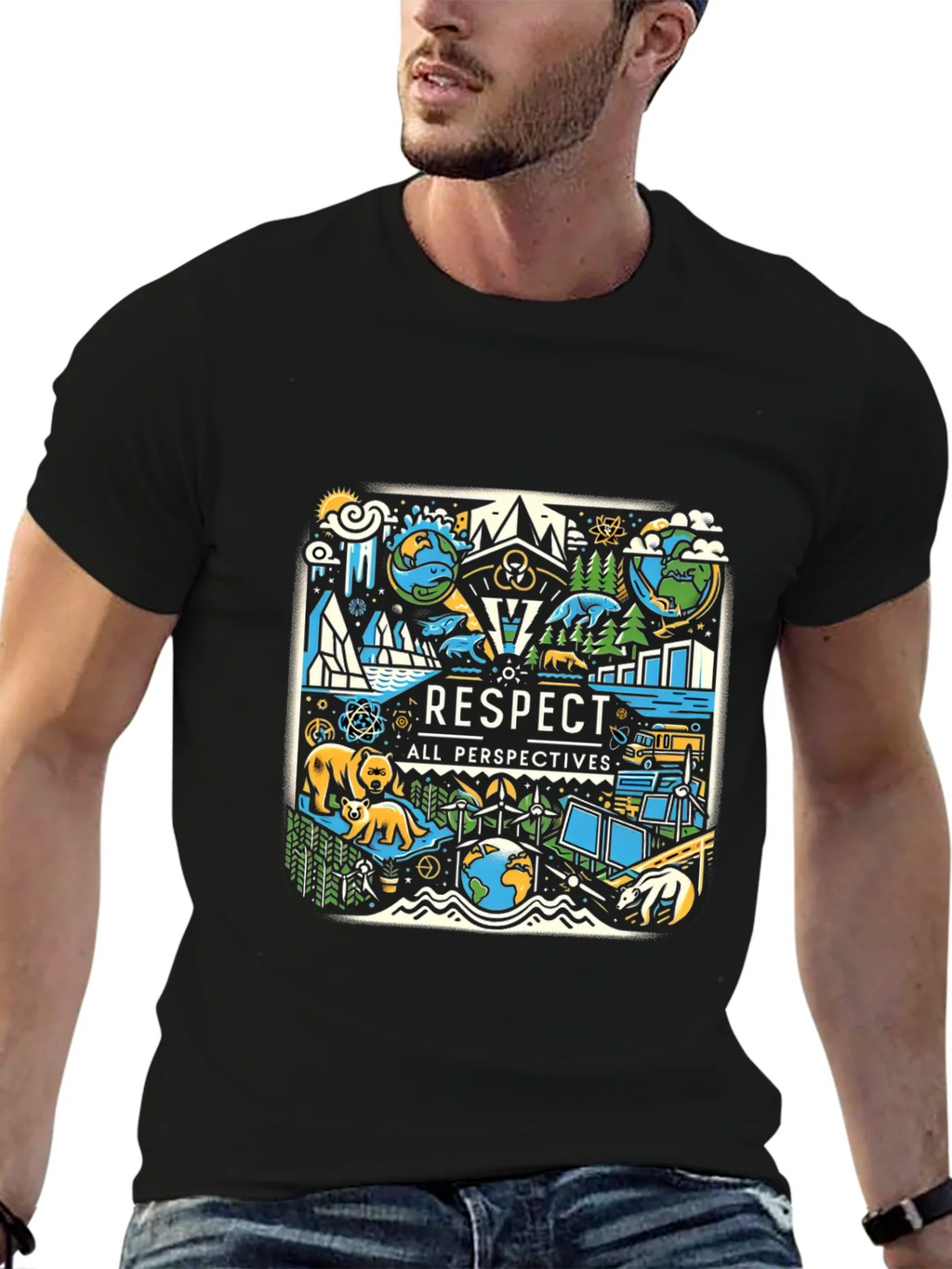 Respect All Perspectives Graphic Tee product image 4