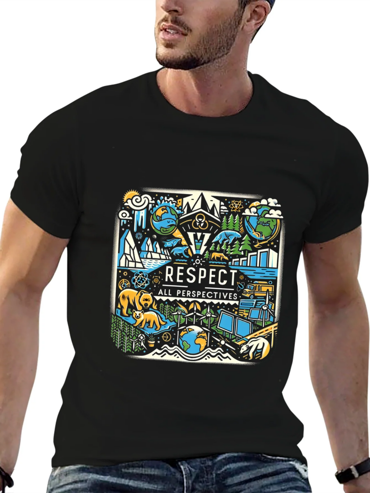 Respect All Perspectives Graphic Tee product image 4