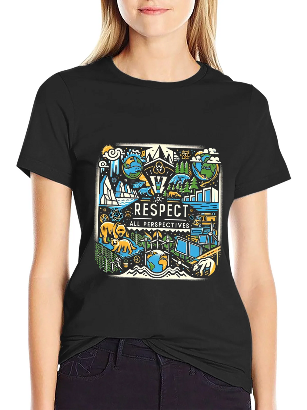 Respect All Perspectives Graphic Tee product image 1