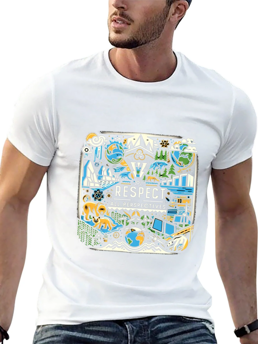 Respect All Perspectives Graphic Tee product image 9