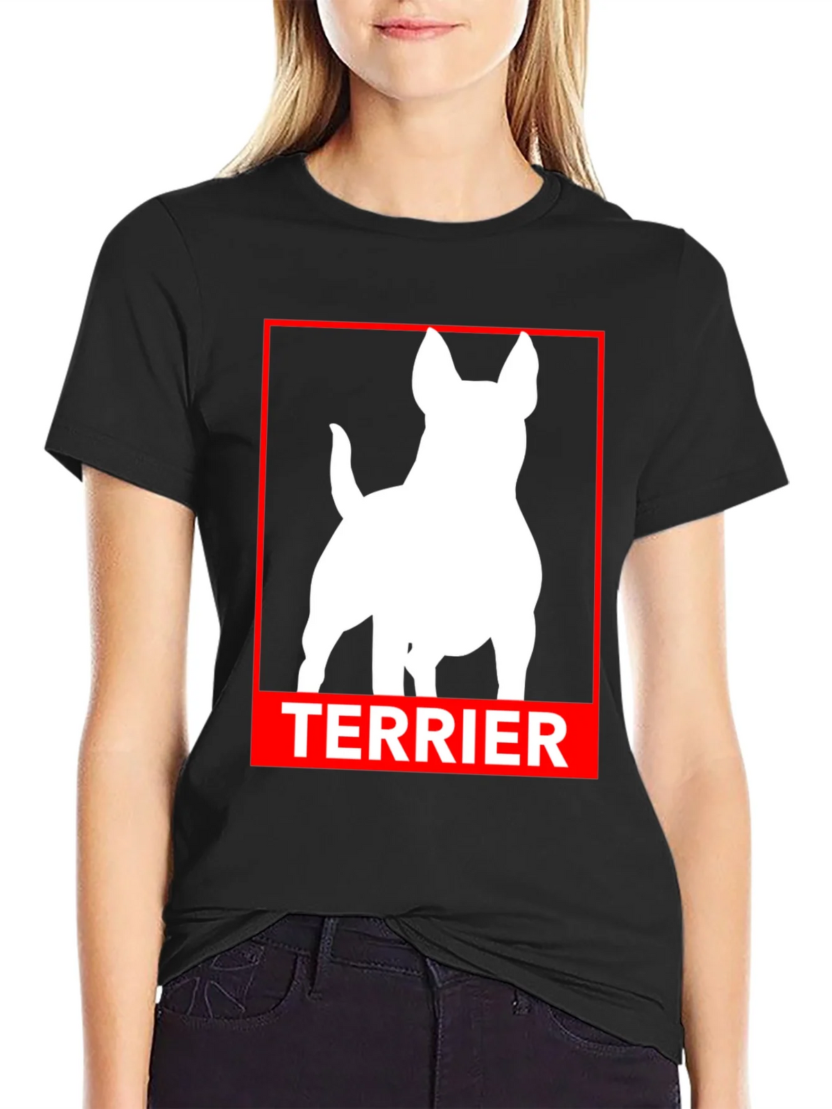 Terrier Dog Silhouette Graphic Tee product image 2