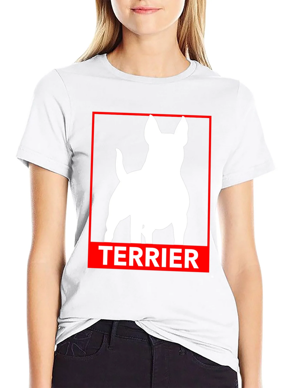 Terrier Dog Silhouette Graphic Tee product image 8