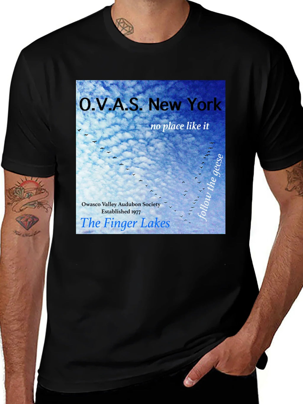 OVAS New York T-Shirt - Finger Lakes Audubon Society Tee product image 1