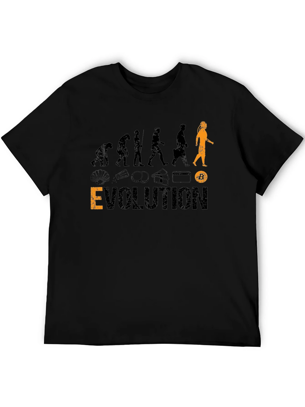 Bitcoin Evolution Black T-Shirt product image 5