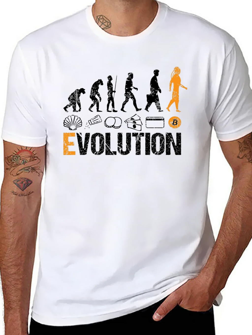 Bitcoin Evolution Black T-Shirt product image 7