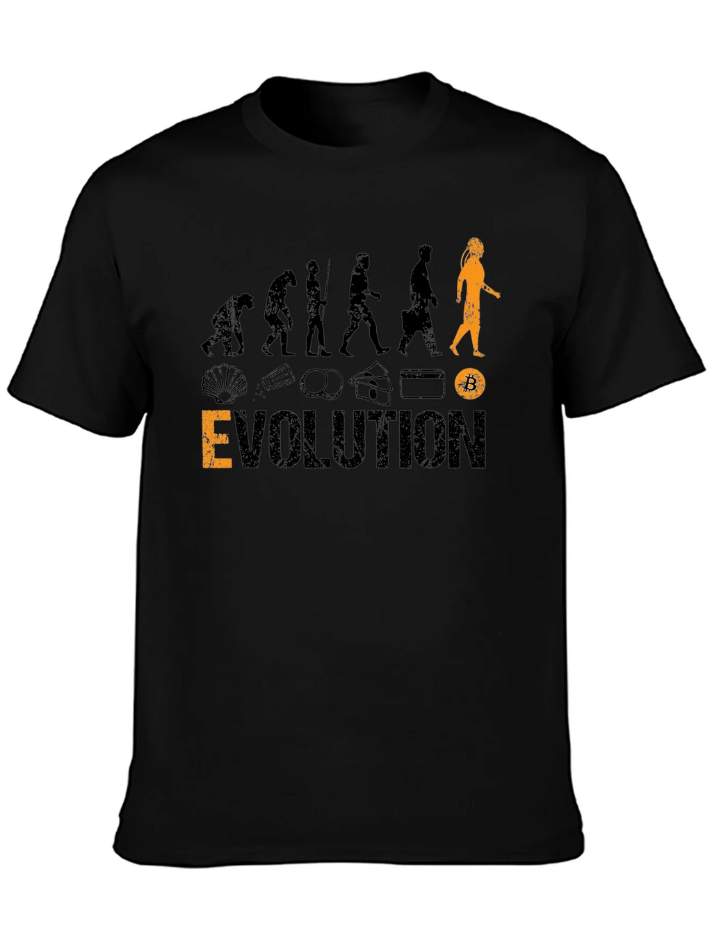 Bitcoin Evolution Black T-Shirt product image 3