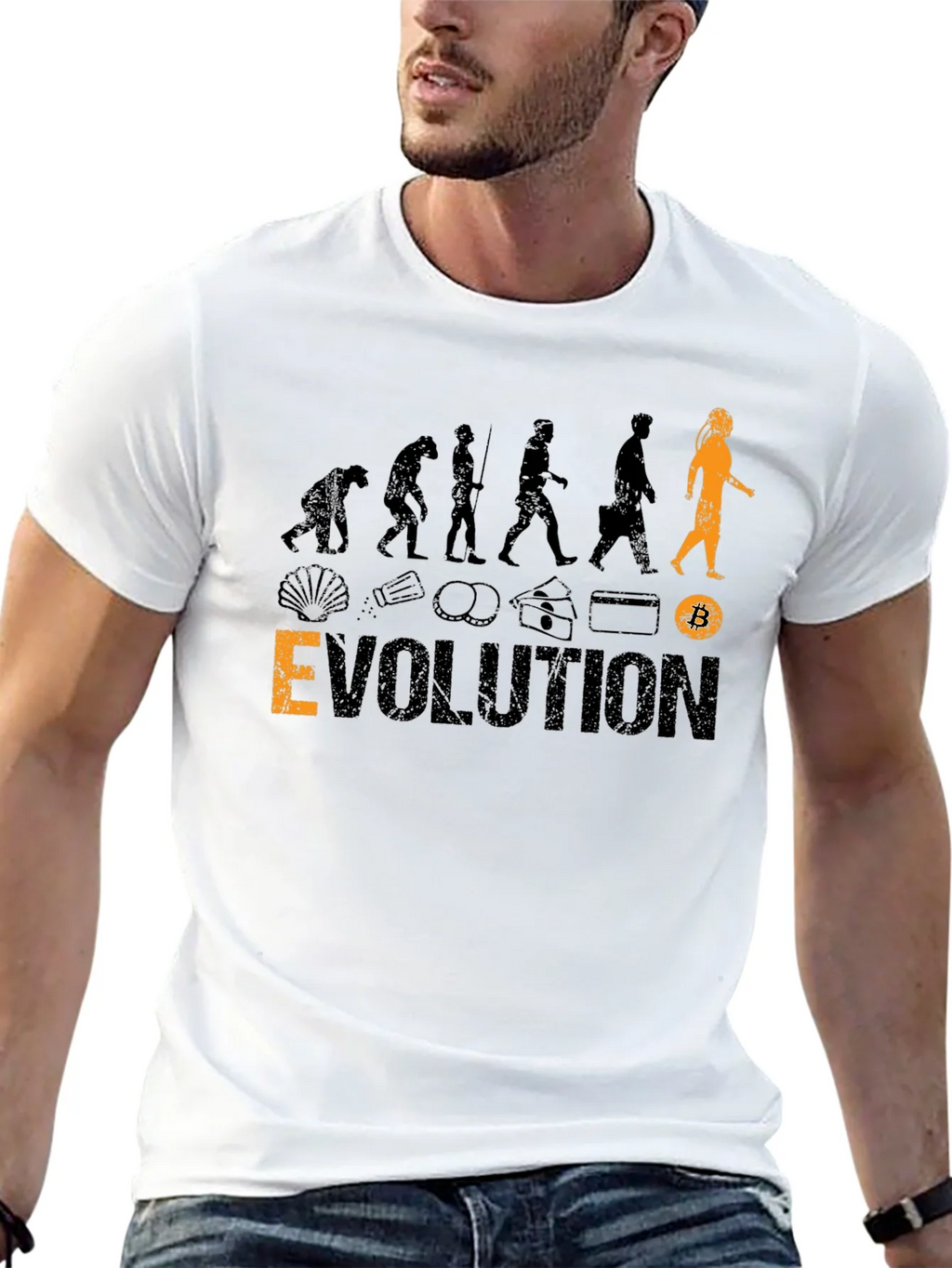 Bitcoin Evolution Black T-Shirt product image 12
