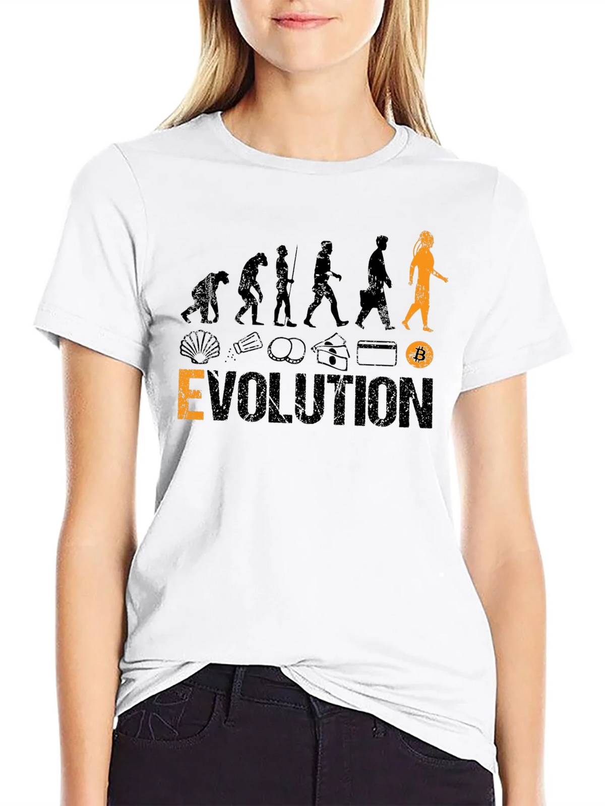 Bitcoin Evolution Black T-Shirt product image 8