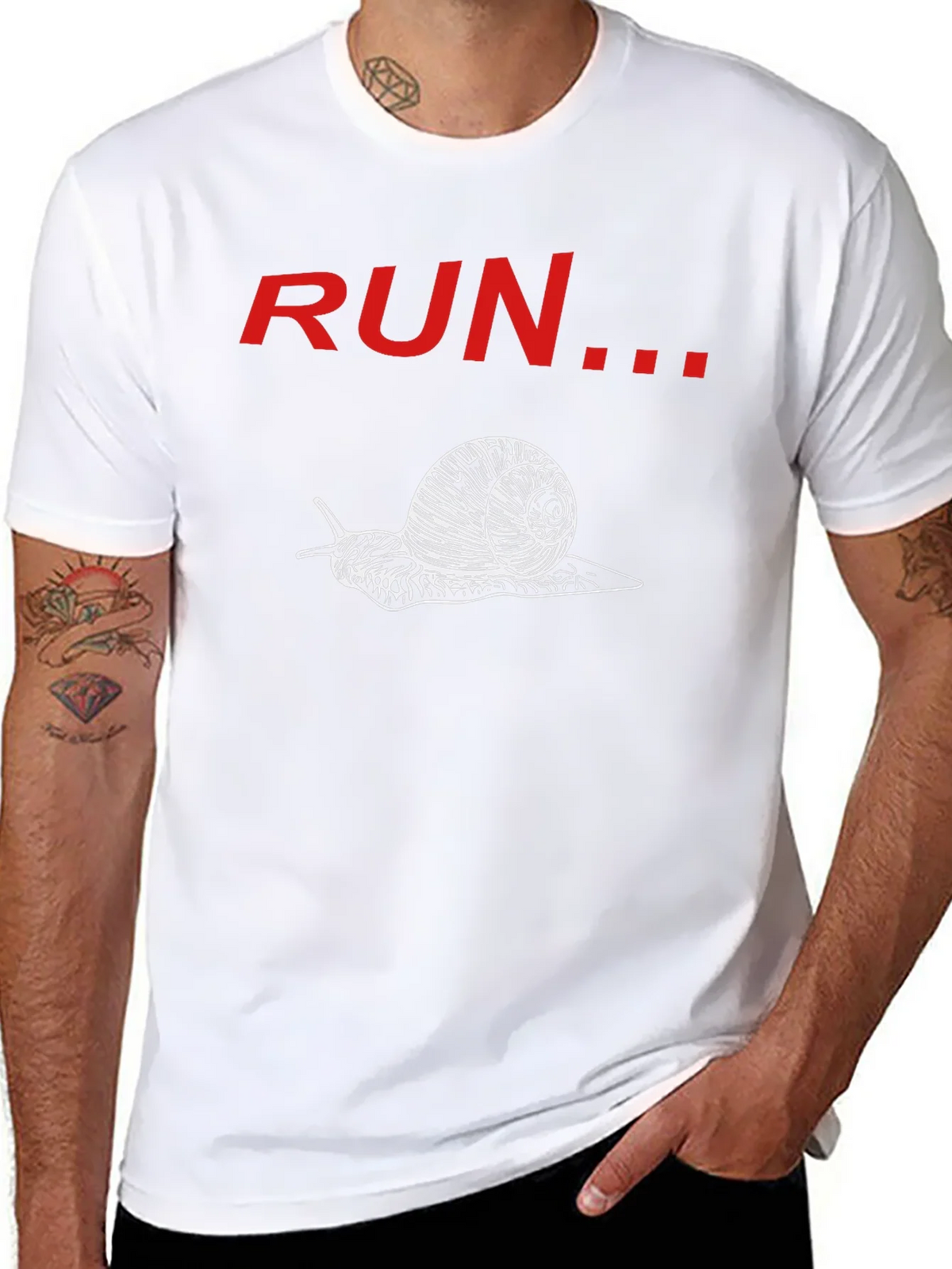 Snail Run Graphic Tee - Slow & Steady Wins product image 7