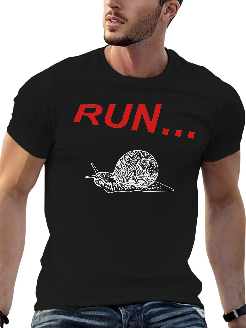 Snail Run Graphic Tee - Slow & Steady Wins product image 6
