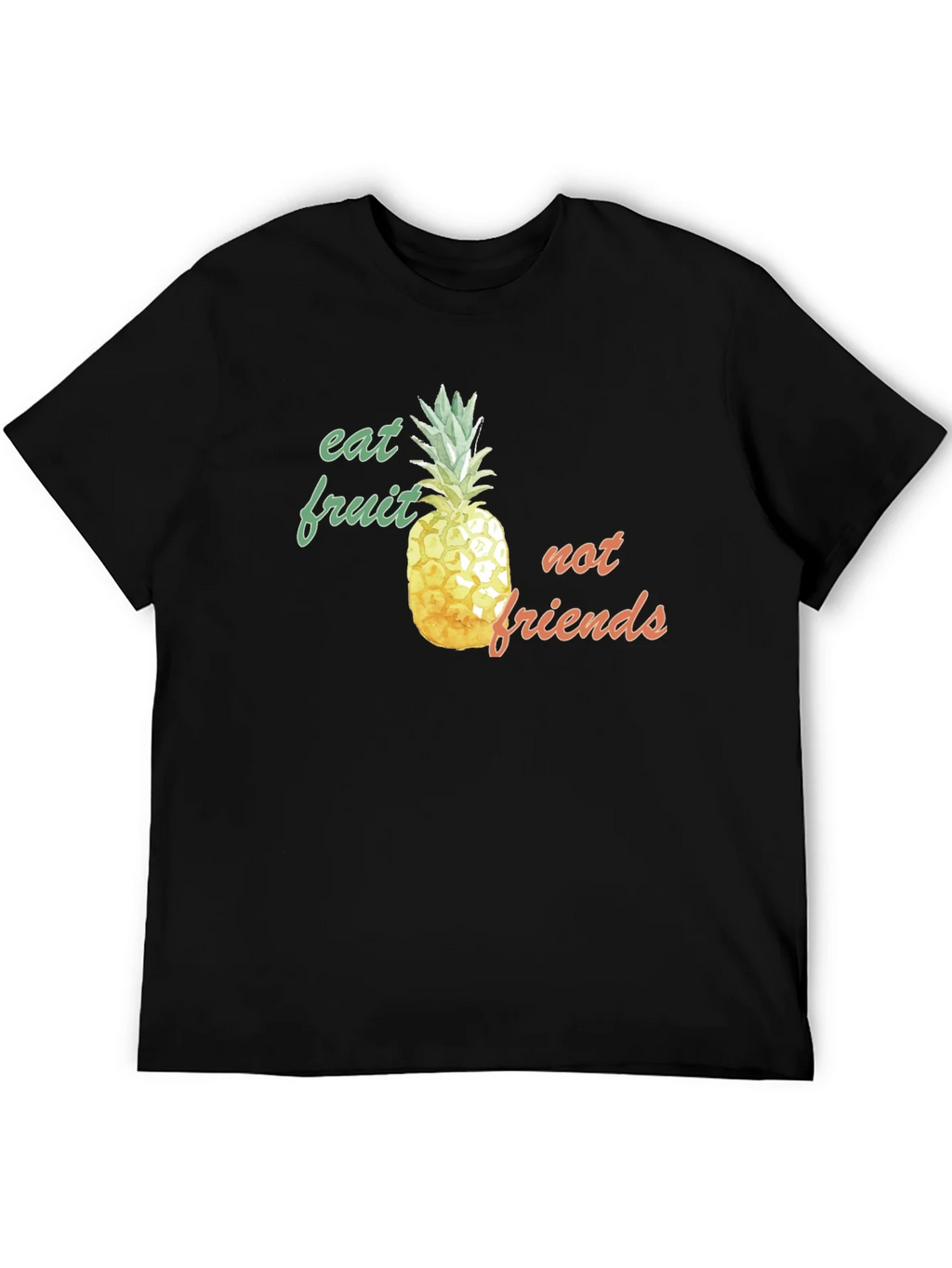 Eat Fruit Not Friends Pineapple Graphic Tee product image 4