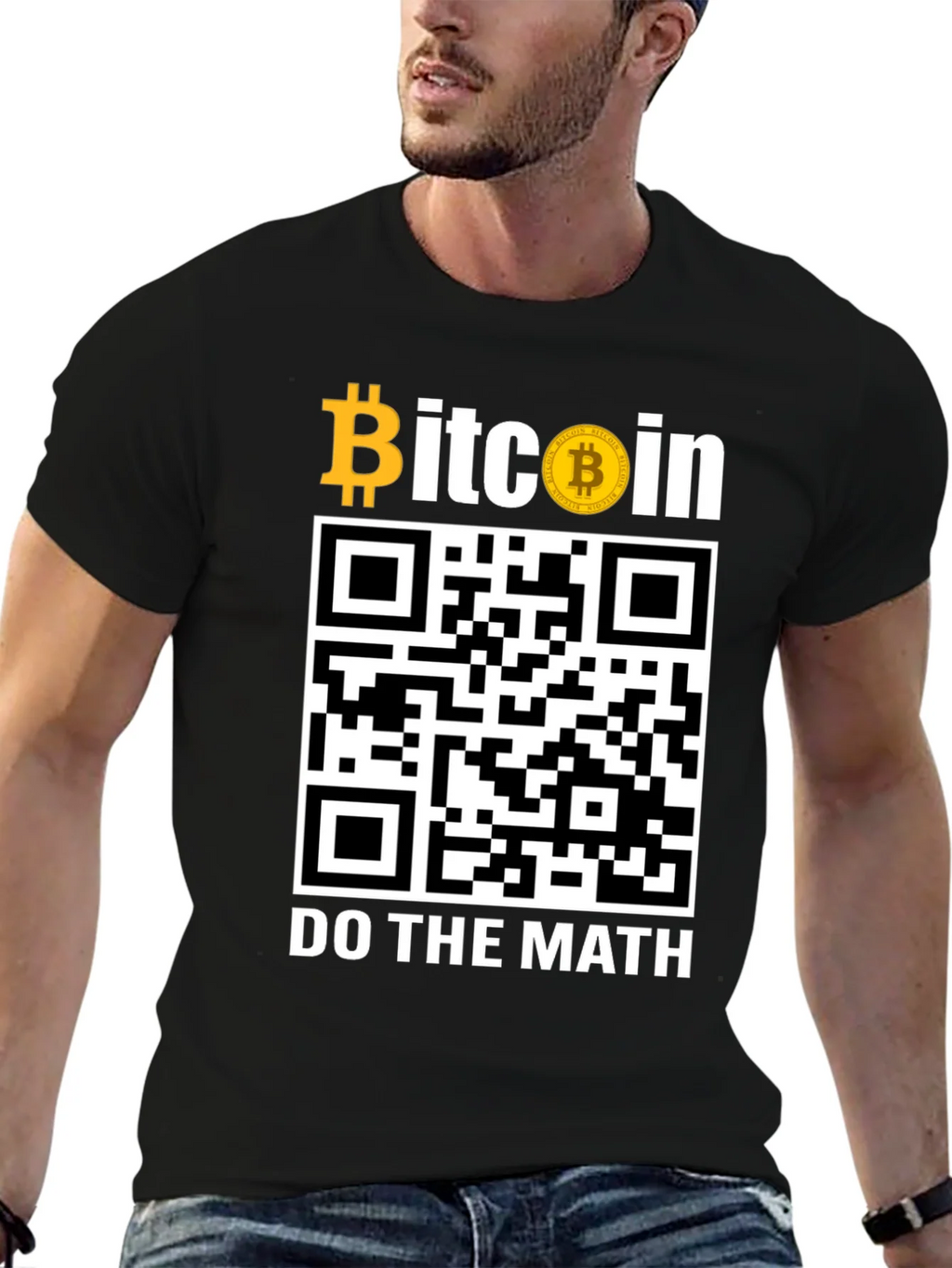 Bitcoin QR Code T-Shirt - Do The Math! product image 6