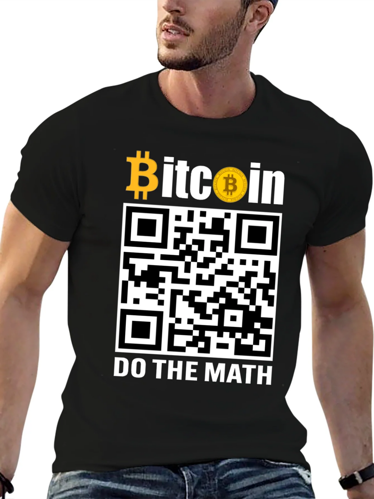 Bitcoin QR Code T-Shirt - Do The Math! product image 6