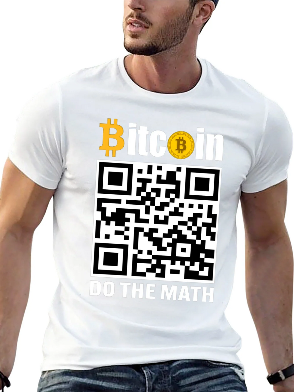 Bitcoin QR Code T-Shirt - Do The Math! product image 12