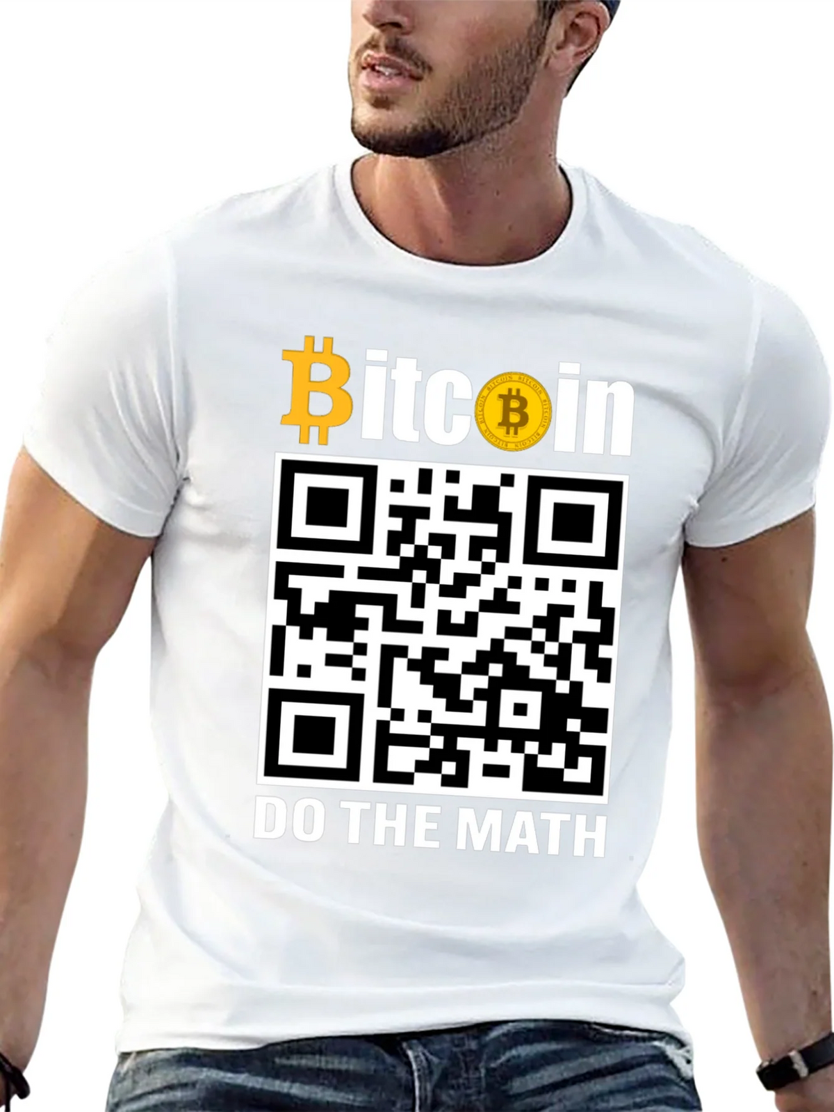 Bitcoin QR Code T-Shirt - Do The Math! product image 12
