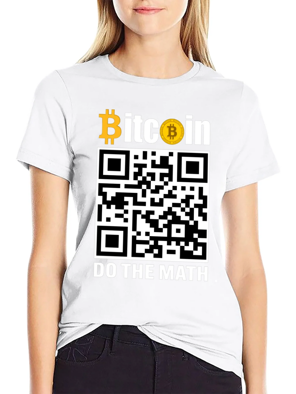 Bitcoin QR Code T-Shirt - Do The Math! product image 8