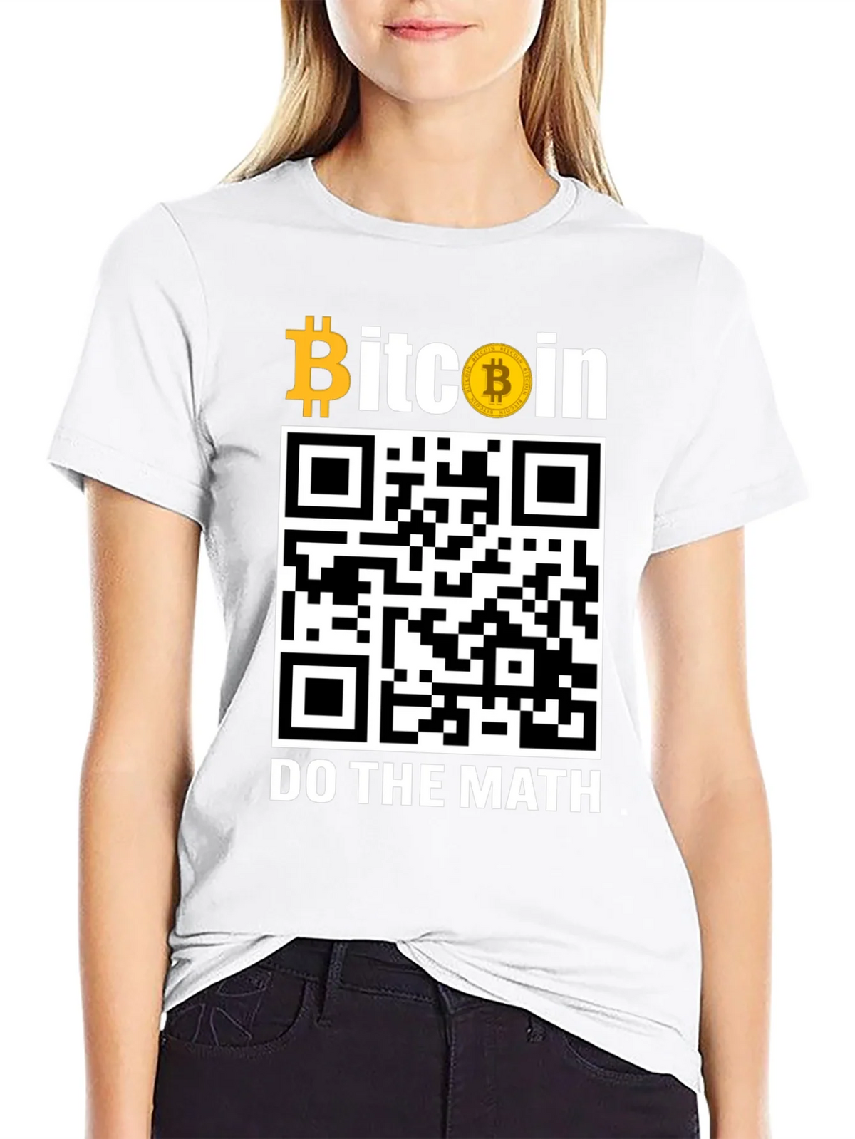 Bitcoin QR Code T-Shirt - Do The Math! product image 8