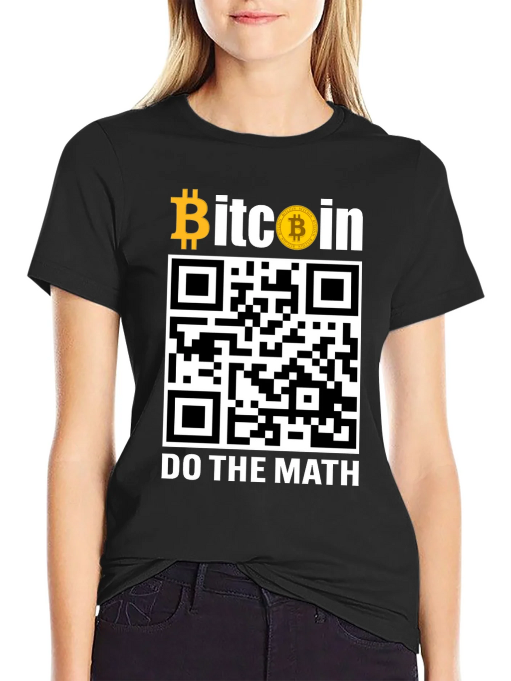 Bitcoin QR Code T-Shirt - Do The Math! product image 2