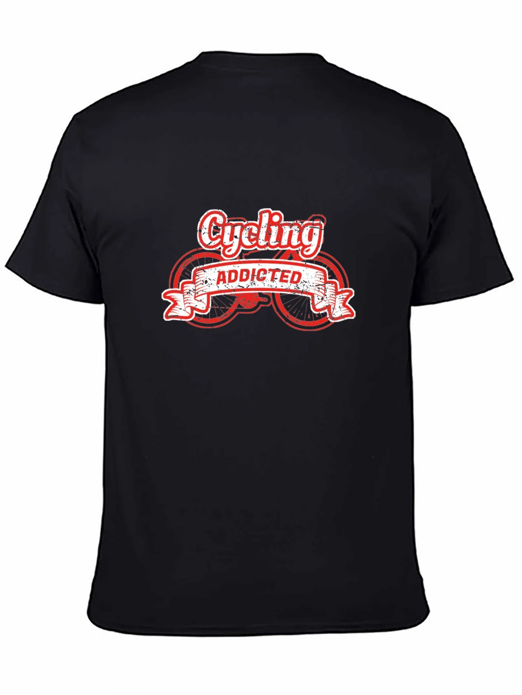 Cycling Addicted Black T-Shirt product image 4